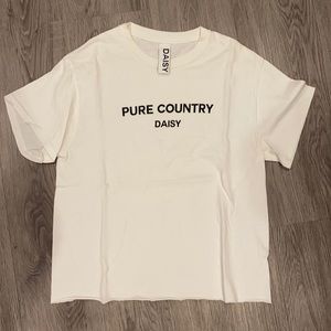 White Daisy “pure country” tee